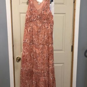 Peach Colored SIZE Medium Maxi Dress